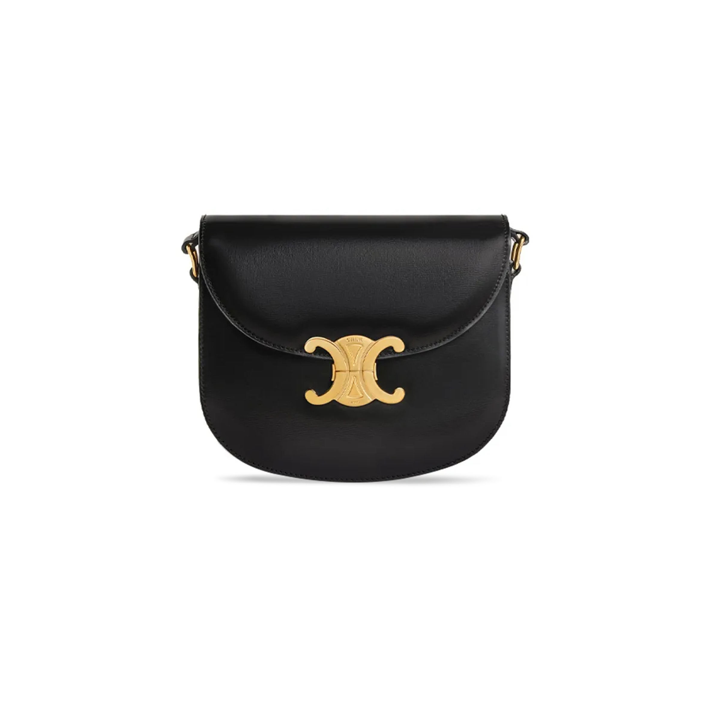 CELINE SHOULDER BAG IN TEEN BESACE TRIOMPHE SHINY CALFSKIN 110413BF4.38NO (18.5*16*6cm)